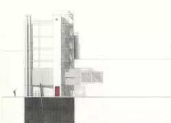 Arne Vehovar - Hotel na Čopovi ulici v Ljubljani, preizkus lokacije in tipa